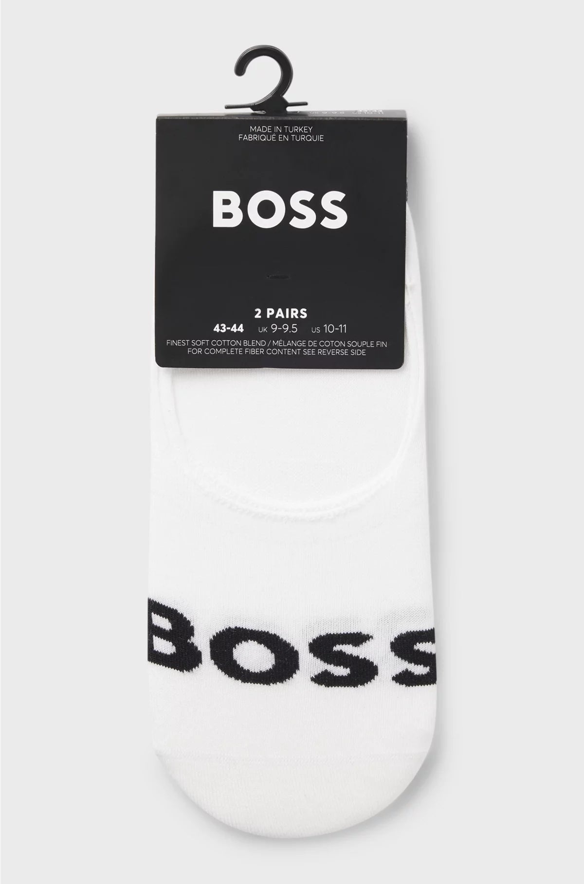 TWO-PACK OF INVISIBLE SOCKS IN A COTTON BLEND